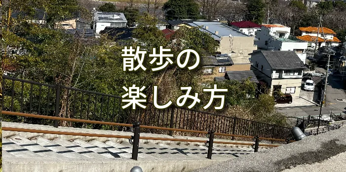 散歩の楽しみ方